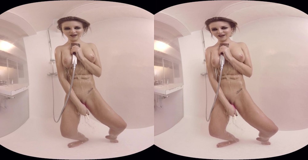 Anna Polina's Wet Shower Play with Big Tits