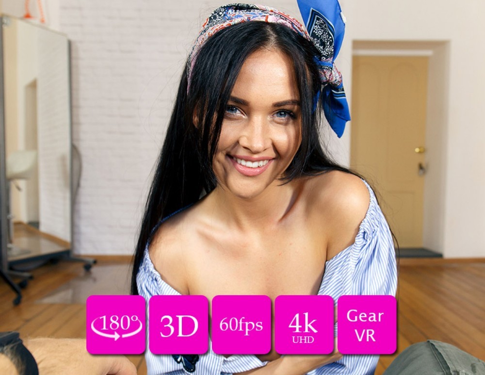 Gabby Bella Sizzling VR Lapdance in 3D