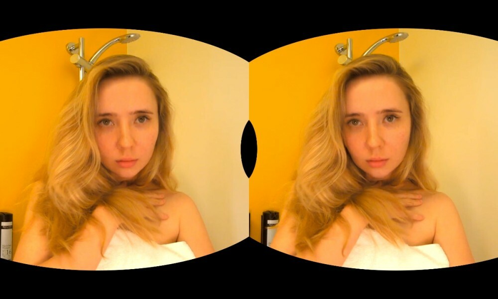 Steamy Shower with Shy Freckled Beauty