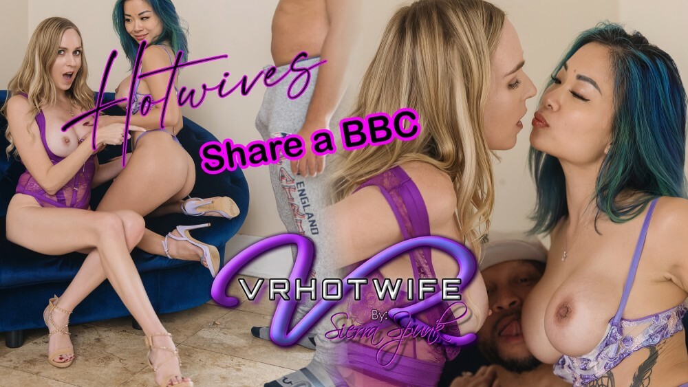 Hotwives Asian and Blonde in BBC Threesome