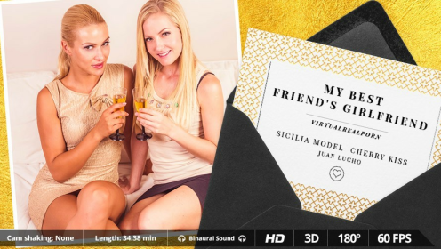 Cherry Kiss in Hot Lesbian Threesome VR