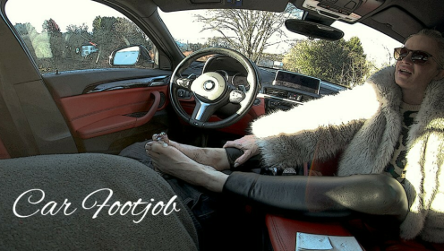 Sabdeluxe Hot Car Footjob Adventure