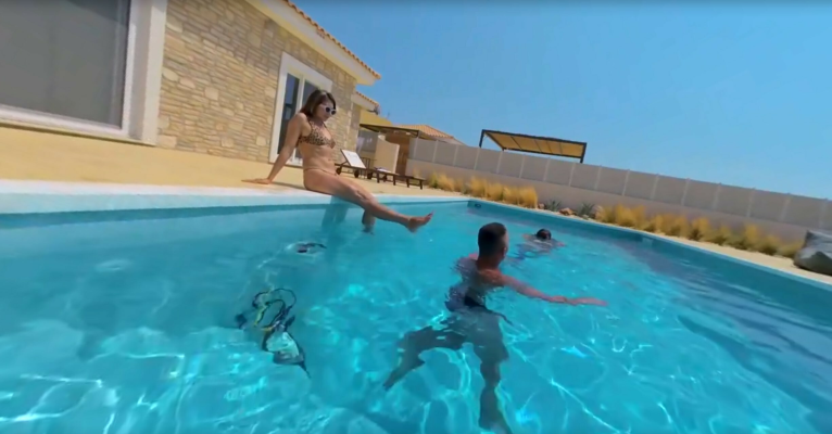 Talia Mint Steamy Pool Passion in VR - Image 1