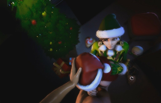 Overwatch Mei and Tracer in Sexy Candy Cane Parody - Image 5