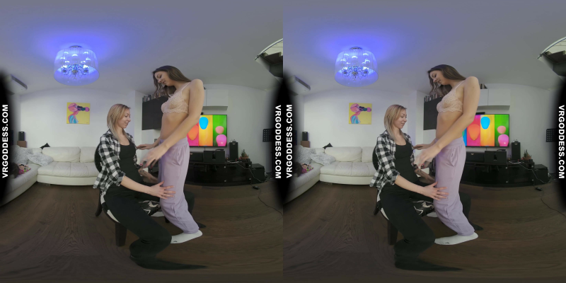 Rebeka Ruby Stripping For Bleika Then Licking Her Pussy Until She Cums Bts - Image 1