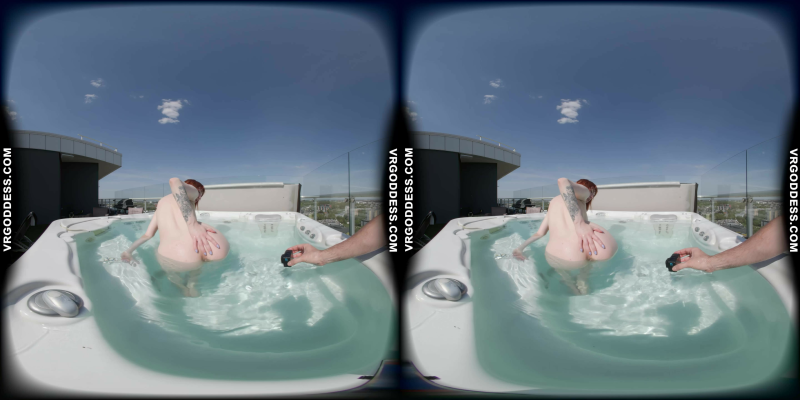 Lily Mays Steamy Rooftop Jacuzzi Solo Play - Image 7