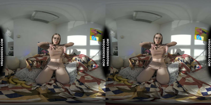 Lika's Sensual Banana Play in Stunning VR - Image 1