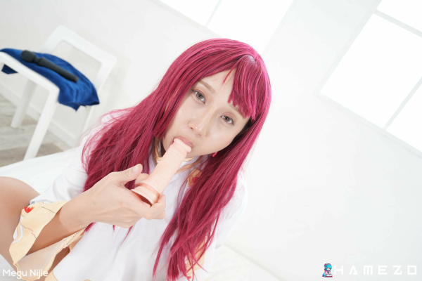 Megu Nijie Strips Nylon for Intense Solo Play - Image 3