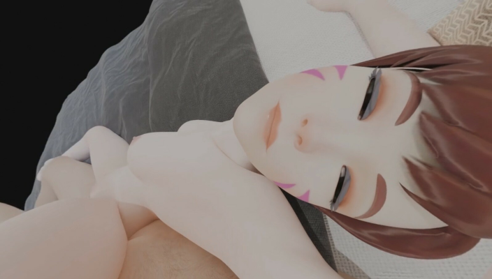 Dva Spooning Passion in 4K Hentai Parody - Image 2