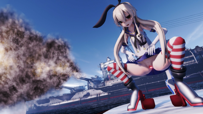 Shimakaze Live Fire Dildo in Hot XXX Parody - Image 4