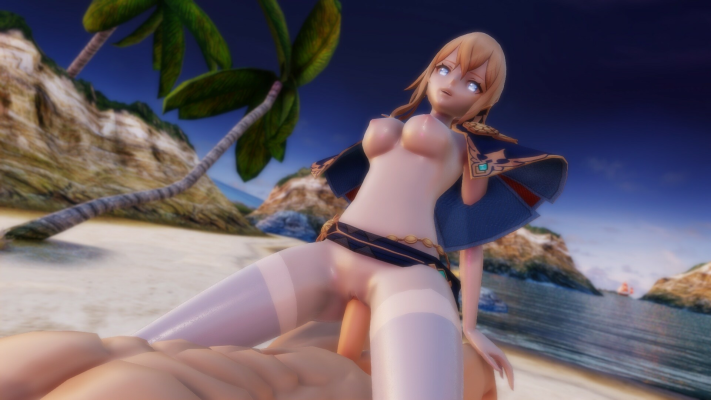 Jean Beach Riding: Genshin Impact XXX Parody - Image 5