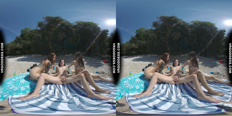 3 Babes On Nude European Beach Mini Lesbian Outdoor Vacation Orgy Matty Cheri Rebeka Ruby - Image 7