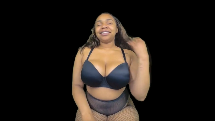 Thick Ebony Chy in Hot BBW Tit-Sucking Action - Image 1