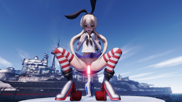 Shimakaze Live Fire Dildo in Hot XXX Parody - Image 1