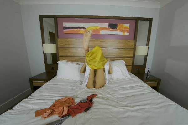 Susy Blue in Shiny Swimsuits Solo Tease - Image 2